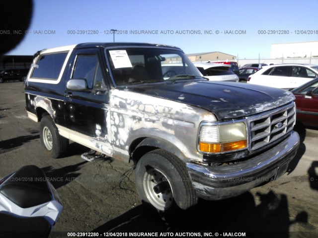 1FMEU15H5NLA36895 - 1992 FORD BRONCO U100 BLACK photo 1