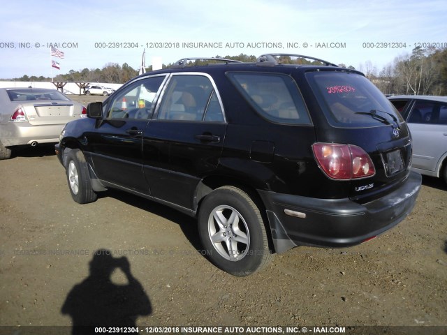 JT6GF10UXX0006928 - 1999 LEXUS RX 300 BLACK photo 3