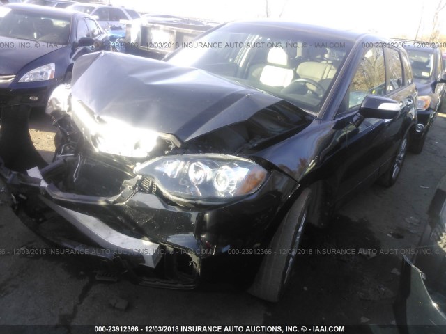 5J8TB2H54BA006918 - 2011 ACURA RDX TECHNOLOGY BLACK photo 2