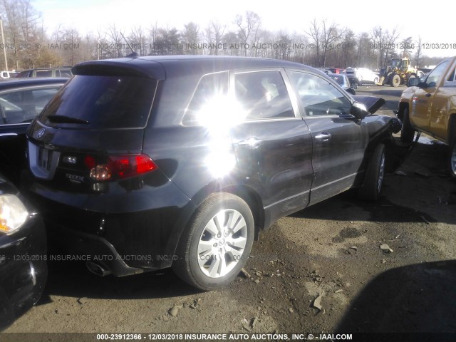 5J8TB2H54BA006918 - 2011 ACURA RDX TECHNOLOGY BLACK photo 4