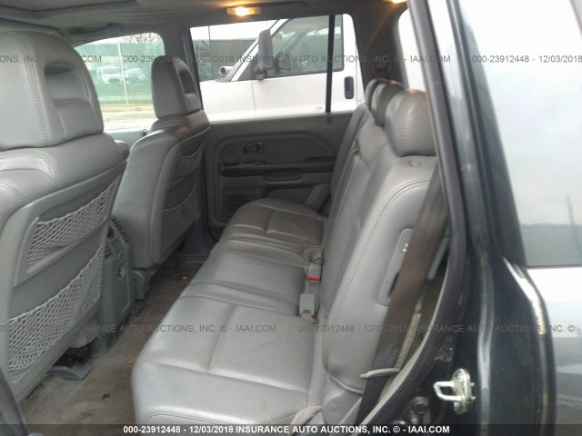 5FNYF18555B066477 - 2005 HONDA PILOT EXL GRAY photo 8