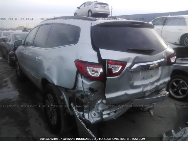 1GNKRHKD2GJ291805 - 2016 CHEVROLET TRAVERSE LT SILVER photo 3