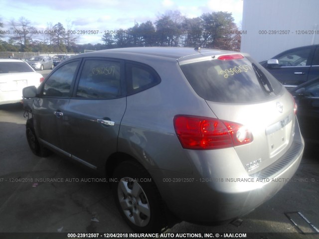 JN8AS5MVXEW704569 - 2014 NISSAN ROGUE SELECT S GRAY photo 3