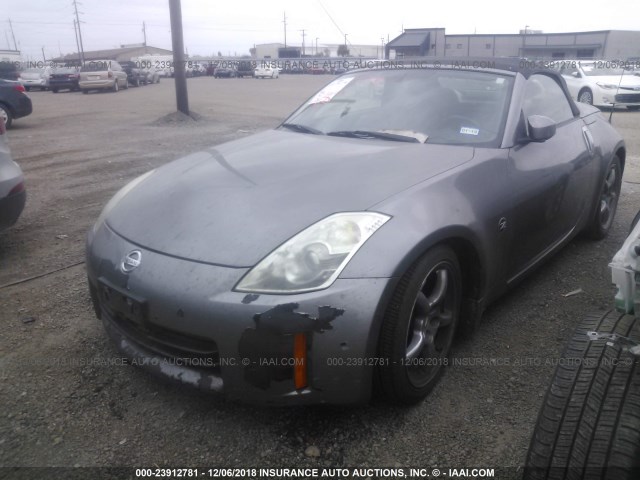 JN1BZ36A37M652911 - 2007 NISSAN 350Z ROADSTER GRAY photo 2