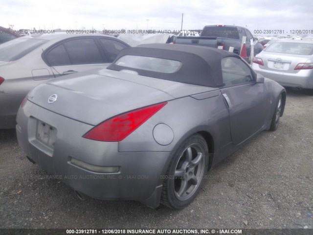 JN1BZ36A37M652911 - 2007 NISSAN 350Z ROADSTER GRAY photo 4