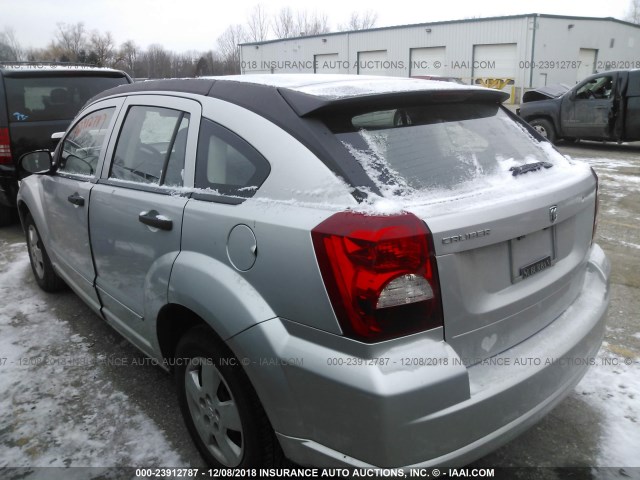 1B3HB28B78D630019 - 2008 DODGE CALIBER SILVER photo 3