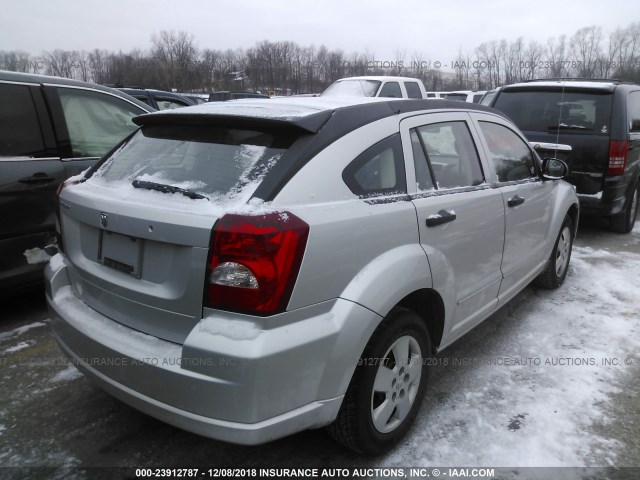 1B3HB28B78D630019 - 2008 DODGE CALIBER SILVER photo 4