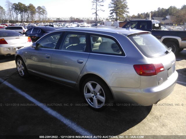 WAUKH74F08N020558 - 2008 AUDI A6 AVANT QUATTRO SILVER photo 3