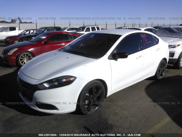 1C3CDFBB7FD368698 - 2015 DODGE DART SXT WHITE photo 2