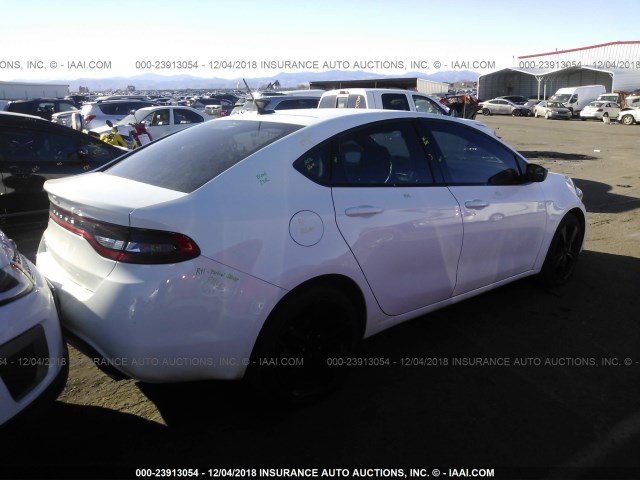 1C3CDFBB7FD368698 - 2015 DODGE DART SXT WHITE photo 4