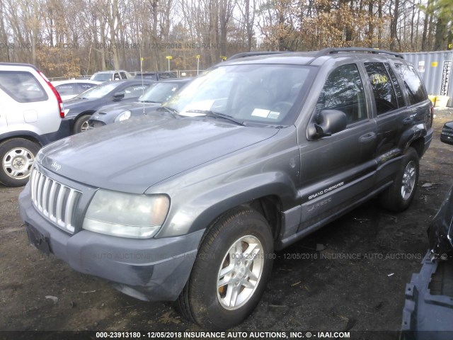1J4GW48N64C404505 - 2004 JEEP GRAND CHEROKEE LAREDO/COLUMBIA/FREEDOM GRAY photo 2