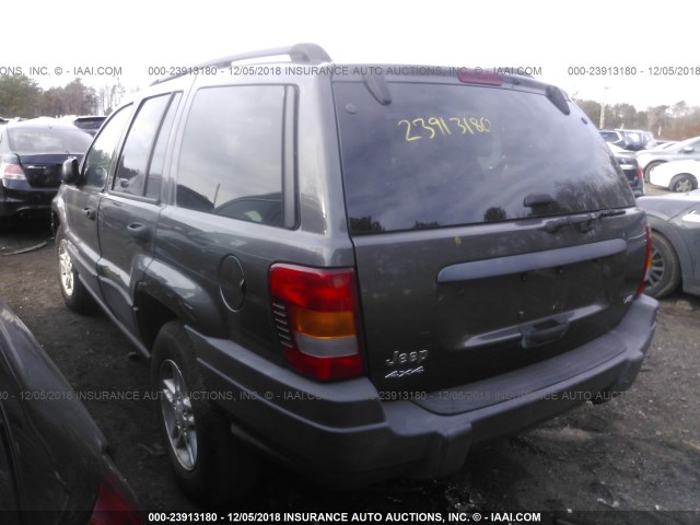 1J4GW48N64C404505 - 2004 JEEP GRAND CHEROKEE LAREDO/COLUMBIA/FREEDOM GRAY photo 3
