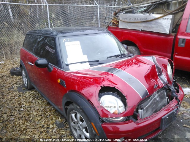 WMWML33588TN66979 - 2008 MINI COOPER CLUBMAN RED photo 1