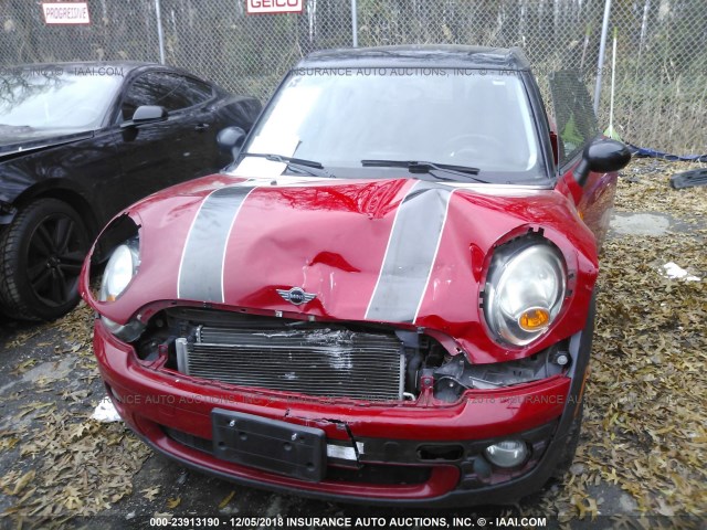 WMWML33588TN66979 - 2008 MINI COOPER CLUBMAN RED photo 6