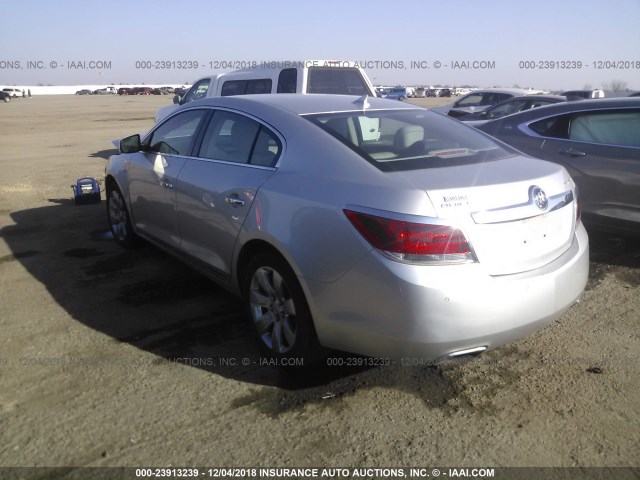 1G4GD5E37CF131698 - 2012 BUICK LACROSSE PREMIUM SILVER photo 3