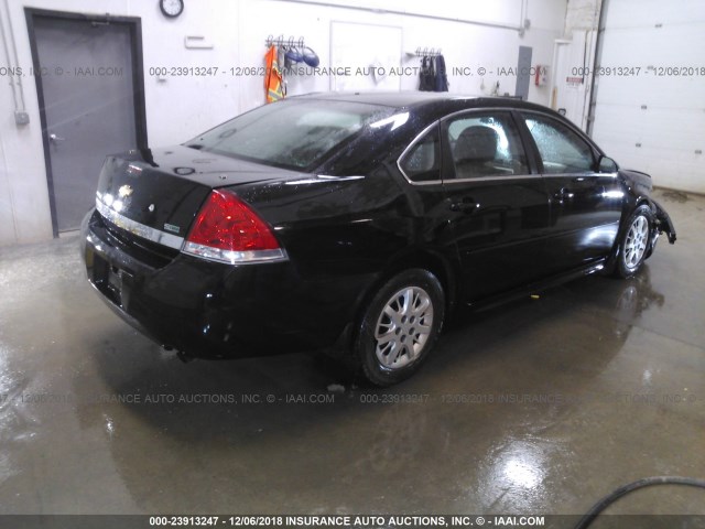 2G1WD5EM9B1131046 - 2011 CHEVROLET IMPALA POLICE BLACK photo 4