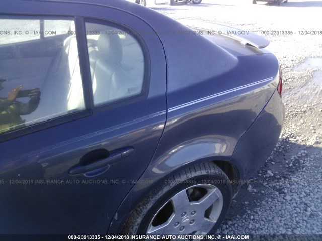 1G1AM58B287145161 - 2008 CHEVROLET COBALT SPORT BLUE photo 6