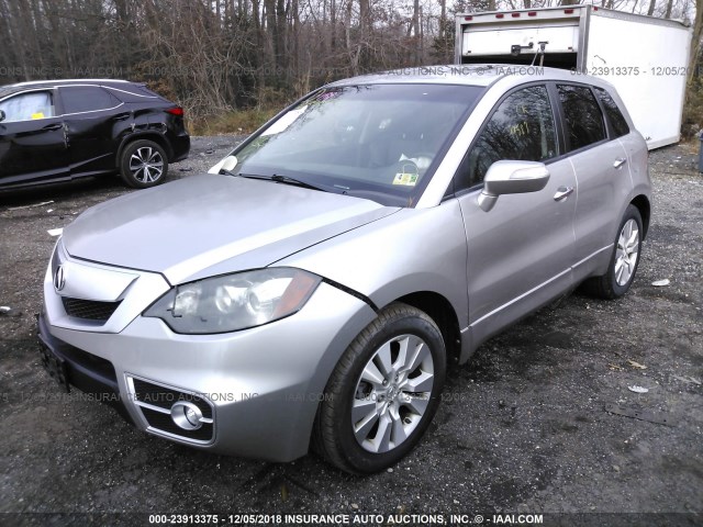 5J8TB1H53AA008216 - 2010 ACURA RDX TECHNOLOGY SILVER photo 2