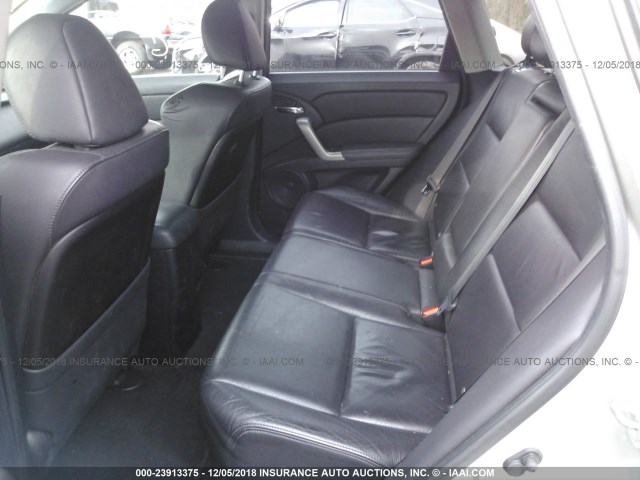 5J8TB1H53AA008216 - 2010 ACURA RDX TECHNOLOGY SILVER photo 8