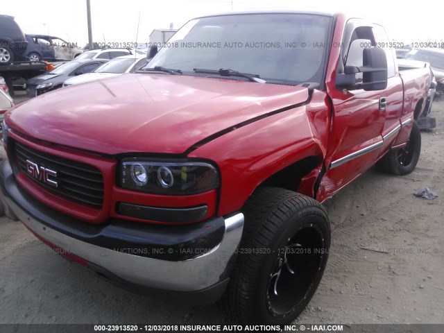 2GTEK19V9Y1165811 - 2000 GMC NEW SIERRA K1500 RED photo 2