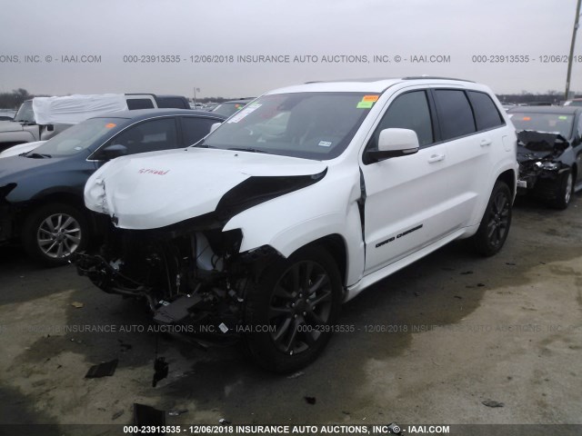 1C4RJFCG3JC466974 - 2018 JEEP GRAND CHEROKEE OVERLAND WHITE photo 2