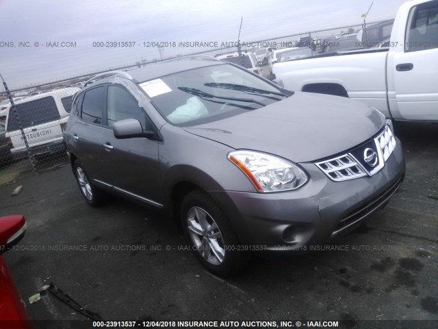 JN8AS5MT5CW607081 - 2012 NISSAN ROGUE S/SV GRAY photo 1