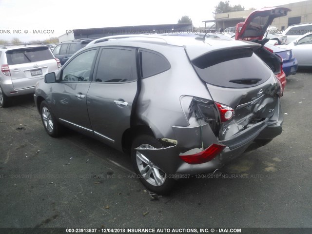 JN8AS5MT5CW607081 - 2012 NISSAN ROGUE S/SV GRAY photo 3