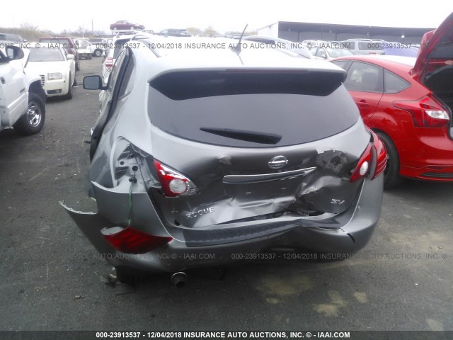 JN8AS5MT5CW607081 - 2012 NISSAN ROGUE S/SV GRAY photo 6