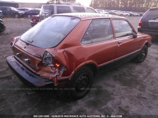 JT2AL22G7B2291386 - 1981 TOYOTA TERCEL DELUXE ORANGE photo 4