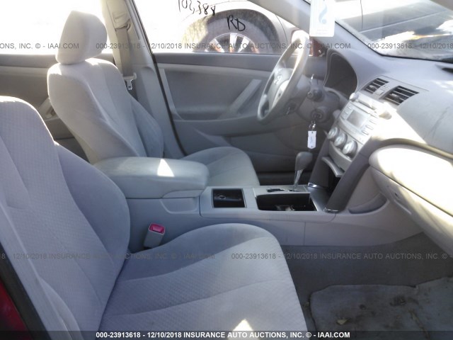 JTNBE46K073065607 - 2007 TOYOTA CAMRY NEW GENERAT CE/LE/XLE/SE RED photo 5