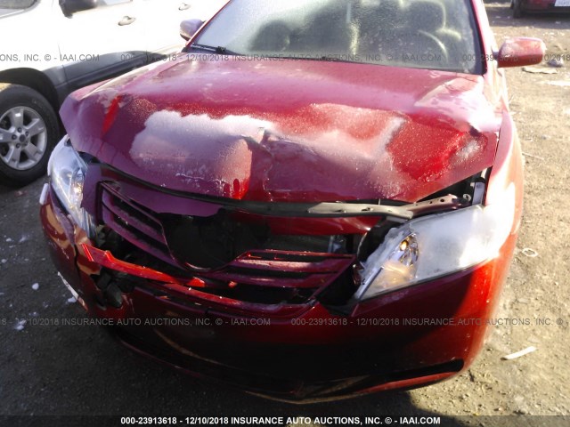 JTNBE46K073065607 - 2007 TOYOTA CAMRY NEW GENERAT CE/LE/XLE/SE RED photo 6