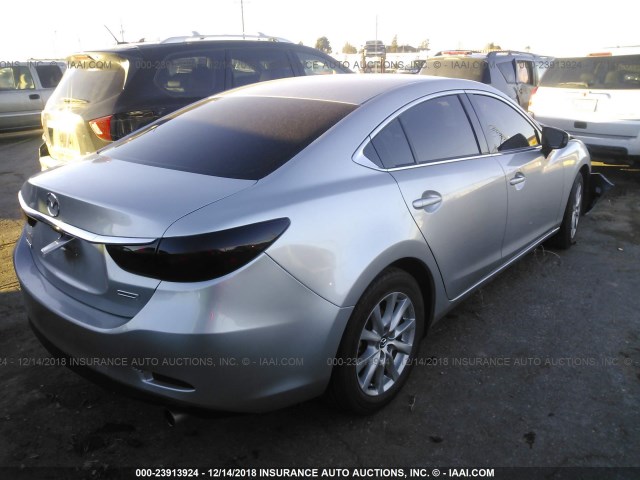 JM1GJ1U55G1480533 - 2016 MAZDA 6 SPORT SILVER photo 4