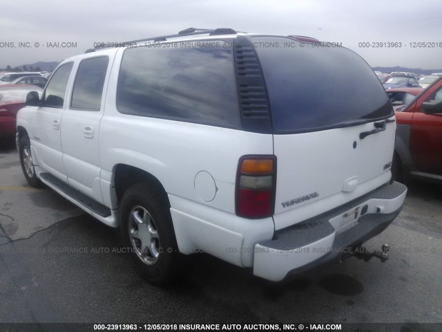 1GKFK66U03J307849 - 2003 GMC YUKON XL DENALI WHITE photo 3