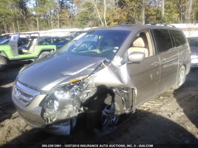 5FNRL38645B417705 - 2005 HONDA ODYSSEY EXL BROWN photo 2