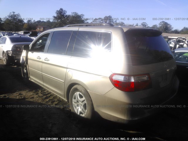 5FNRL38645B417705 - 2005 HONDA ODYSSEY EXL BROWN photo 3