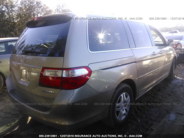 5FNRL38645B417705 - 2005 HONDA ODYSSEY EXL BROWN photo 4