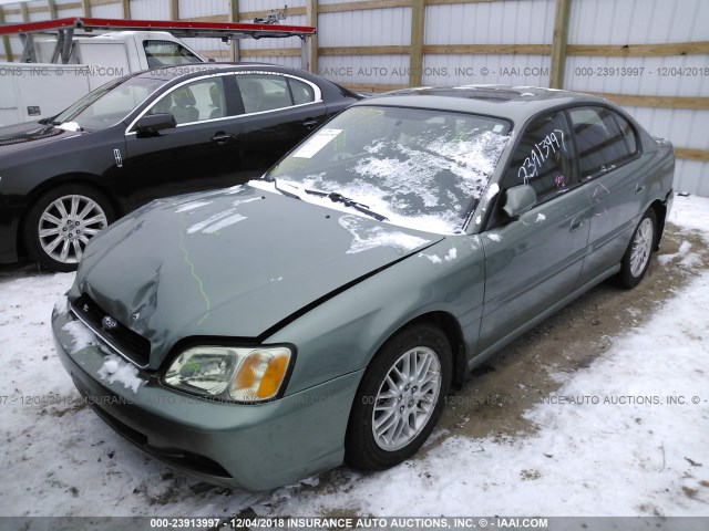 4S3BE625147205068 - 2004 SUBARU LEGACY L SPECIAL GREEN photo 2