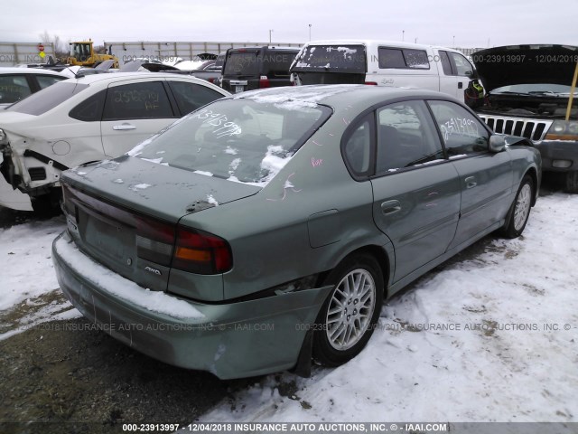 4S3BE625147205068 - 2004 SUBARU LEGACY L SPECIAL GREEN photo 4
