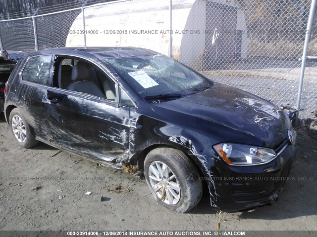 3VW817AU4FM063017 - 2015 VOLKSWAGEN GOLF BLACK photo 1