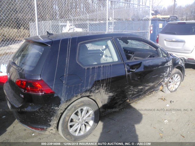 3VW817AU4FM063017 - 2015 VOLKSWAGEN GOLF BLACK photo 4