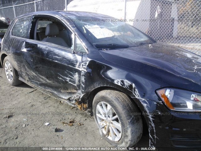 3VW817AU4FM063017 - 2015 VOLKSWAGEN GOLF BLACK photo 6