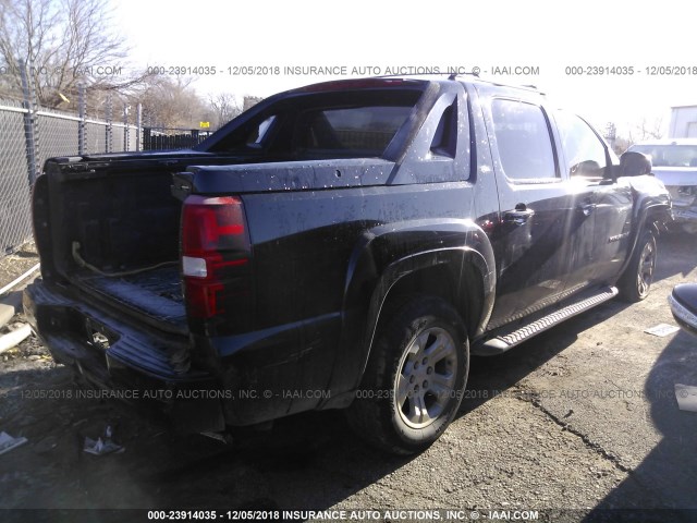 3GNTKFE76CG165235 - 2012 CHEVROLET AVALANCHE LT BLACK photo 4