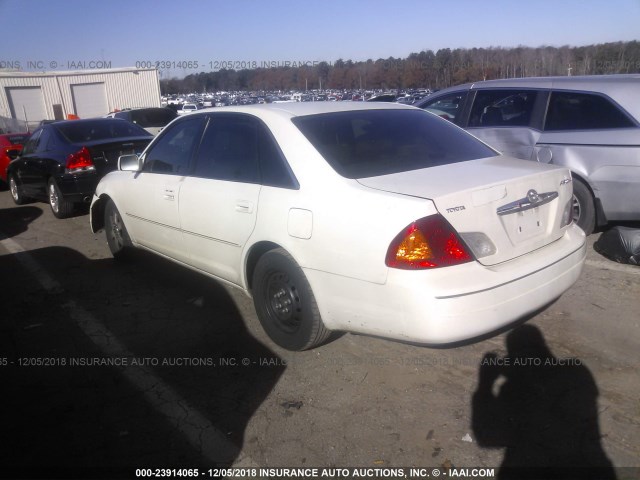 4T1BF28BX1U180893 - 2001 TOYOTA AVALON XL/XLS WHITE photo 3