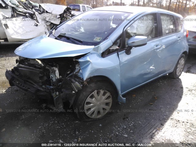 3N1CE2CPXFL411150 - 2015 NISSAN VERSA NOTE S/S PLUS/SV/SL/SR BLUE photo 6
