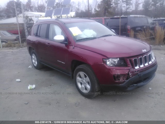 1C4NJCBAXGD643470 - 2016 JEEP COMPASS SPORT MAROON photo 1