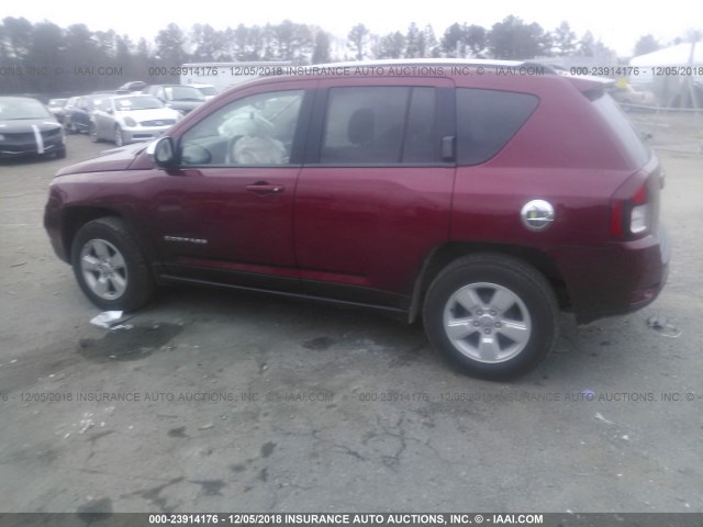 1C4NJCBAXGD643470 - 2016 JEEP COMPASS SPORT MAROON photo 3