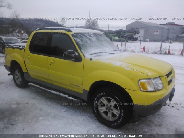 1FMZU77E12UC60341 - 2002 FORD EXPLORER SPORT TR  YELLOW photo 1