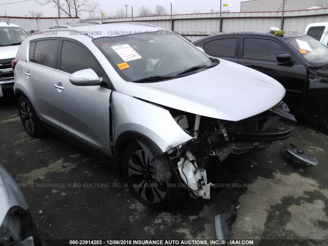 KNDPC3A68C7201831 - 2012 KIA SPORTAGE SX SILVER photo 1