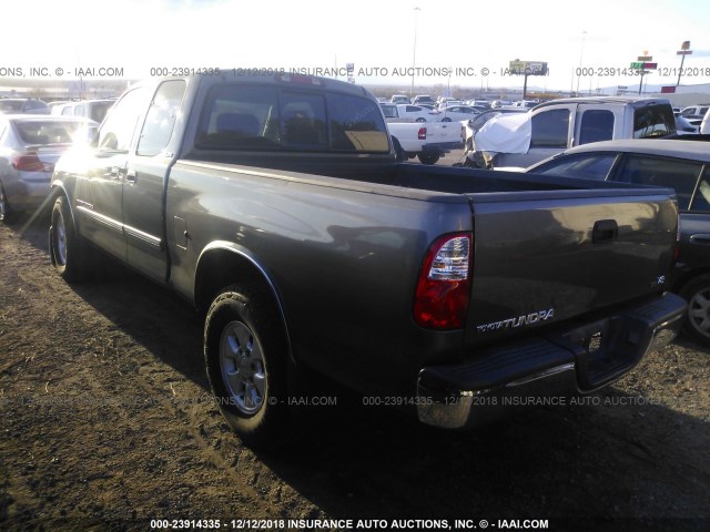 5TBRT34155S466264 - 2005 TOYOTA TUNDRA ACCESS CAB SR5 GRAY photo 3