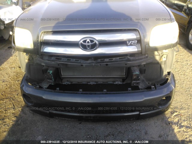 5TBRT34155S466264 - 2005 TOYOTA TUNDRA ACCESS CAB SR5 GRAY photo 6